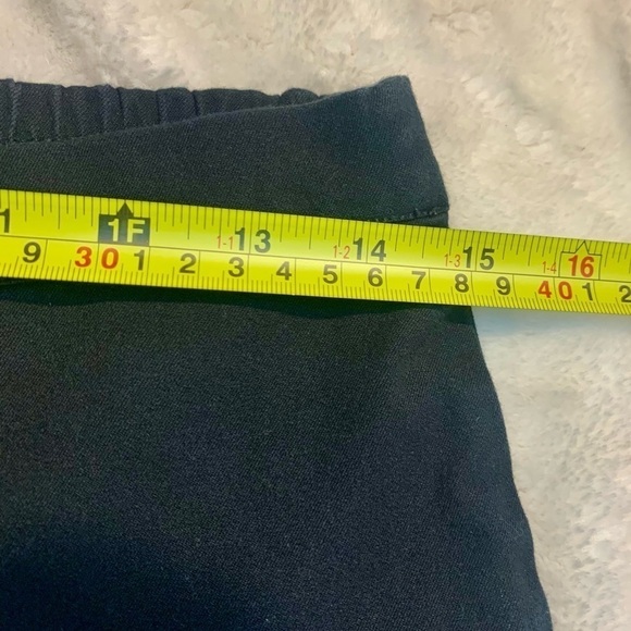 Isaac Mizrahi Live! Pants Sz 8 Black Cotton Rayon Spandex Ankle Length Side Slit - Picture 10 of 12